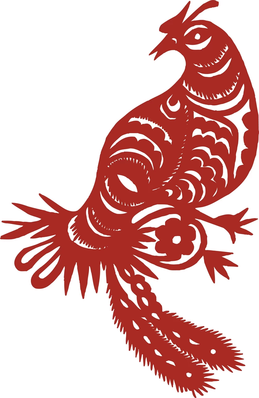 中国风中式传统喜庆民俗人物动物窗花剪纸插画边框AI矢量PNG素材【961】
